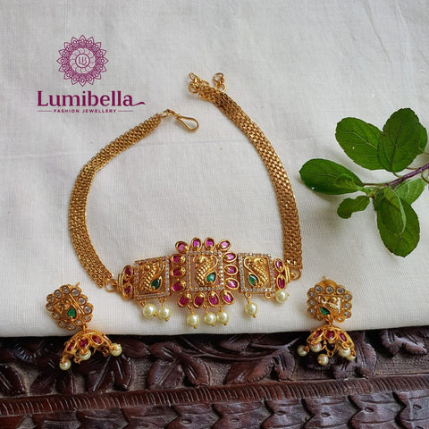 Lumen Latest Stylish Double Layer Neck Chain Heart And Butterfly For Girls  And Womens Golden Colour at Rs 230/piece | Shalimar Bagh | New Delhi | ID:  26101331462